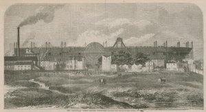 Parowiec Lewiatan (Wielki Wschód), naszkicowany z Wyspy Psów, październik 1857 r. autorstwa English School