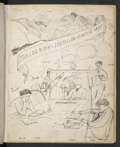 Dziennik, Seatoller, Wielkanoc 1895 (pióro i atrament na papierze) autorstwa English School