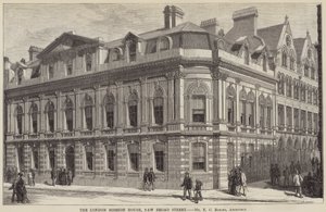 Londyński Dom Misyjny, New Broad Street (rycina) autorstwa English School