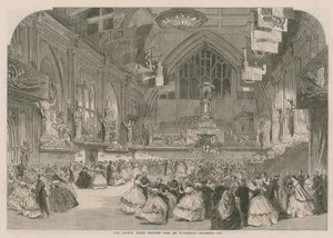 Bal londyńskiej brygady strzelców w Guildhall autorstwa English School