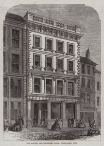 The London and Middlesex Bank, Finch-Lane, City (grawerowanie) autorstwa English School