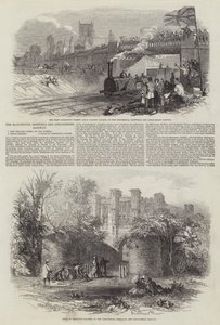 Manchester, Sheffield i Lincolnshire Railway (grawerowanie) autorstwa English School