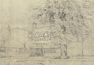 Dwór, ok. 1770 (grawiura) autorstwa English School