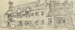 Dwór, ok. 1770 (grawiura) autorstwa English School