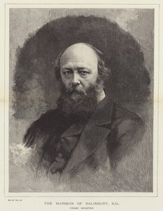 The Marquis of Salisbury, KG, Premier (Grawerowanie) autorstwa English School