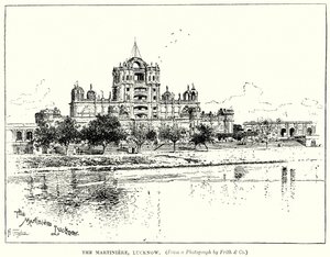 Martiniere, Lucknow (rycina) autorstwa English School