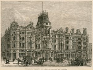 Nowe budynki The Mercers Company, Cheapside, Londyn autorstwa English School