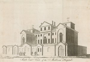 Szpital Middlesex, w pobliżu Oxford Street autorstwa English School