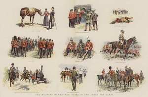 Manewry wojskowe, notatki w obozach io obozach (chromolitho) autorstwa English School