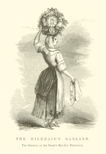 Wianek mleczarki (rycina) autorstwa English School