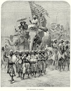 Moharrem w Bhopalu (rycina) autorstwa English School