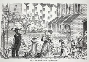 The Momentous Question, ilustracja z Punch autorstwa English School