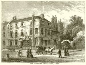 Potworne ogrody herbaciane. 1820 autorstwa English School