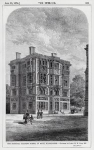 National Training School of Music, Kensington (Grawerowanie) autorstwa English School