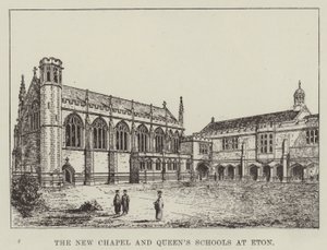 Nowa kaplica i szkoły królowej w Eton (grafika) autorstwa English School