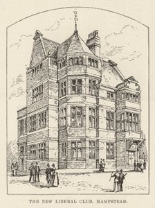 The New Liberal Club, Hampstead (rycina) autorstwa English School