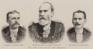Nowy Lord Burmistrz i szeryfowie (grawerowanie) autorstwa English School