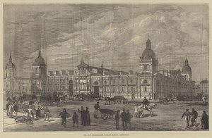 Nowy Metropolitan Poultry Market, Smithfield (grawerowanie) autorstwa English School