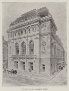 Nowa Opera Comique, Paryż (rycina) autorstwa English School