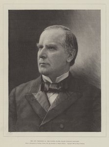 Nowy prezydent Stanów Zjednoczonych, major William McKinley (grafika) autorstwa English School
