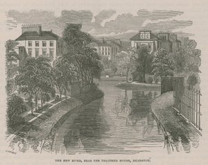 New River Head, w pobliżu domu krytego strzechą, Islington autorstwa English School