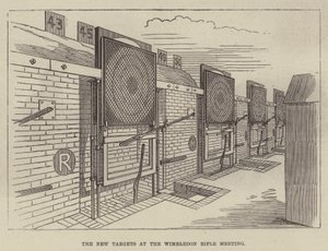 Nowe cele na Wimbledon Rifle Meeting (grawerowanie) autorstwa English School
