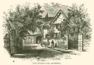 Brama Newark, Leicester (grawerunek) autorstwa English School