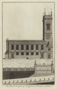 North Prospect of St Andrews Church w Holborn