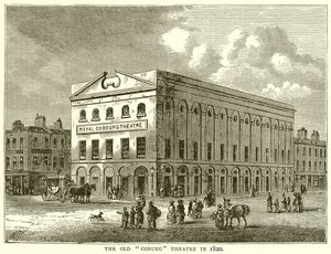 Stary teatr w Coburgu w 1820 r. autorstwa English School