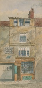 The Old George Inn, Snow Hill, Londyn, 1854 (wc na papierze) autorstwa English School
