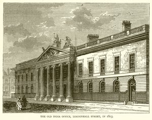 Biuro Staroindyjskie, Leadenhall Street, w 1803 r. autorstwa English School