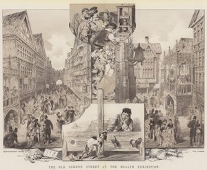 The Old London Street na Wystawie Zdrowia (kolor lito) autorstwa English School