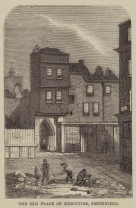 Stare miejsce egzekucji, Smithfield (rycina) autorstwa English School