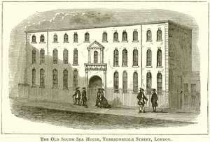 Stary dom nad Morzem Południowym, Threadneedle Street, Londyn autorstwa English School