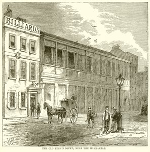Stary Kort Tenisowy, w pobliżu Haymarket autorstwa English School