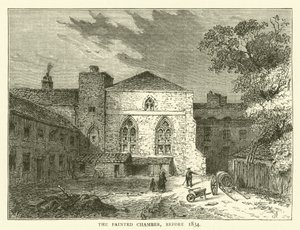 Izba Malowana, przed 1834 r. (rycina) autorstwa English School