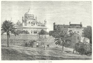 Pałac w Lahore (rycina) autorstwa English School