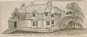 Parsonage House w Newington, Surrey, podobno ma 300 lat autorstwa English School