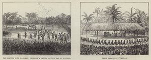 The Peace Palaver at Whydah (rycina) autorstwa English School