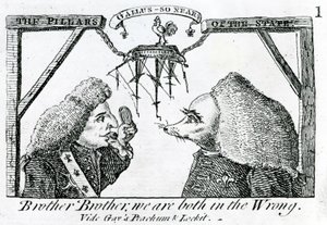 Filary Państwa, ok. 1756 autorstwa English School