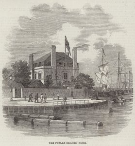 Dom Żeglarzy Topoli (rycina) autorstwa English School