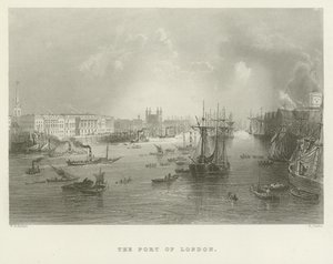 Port w Londynie autorstwa English School