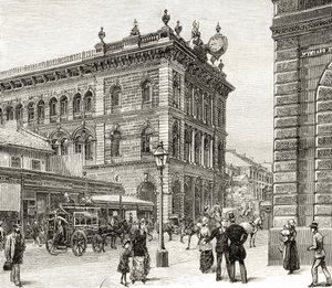 The Post Office, George Street, Sydney, ok. 1880, z „Australian Pictures” Howarda Willoughby