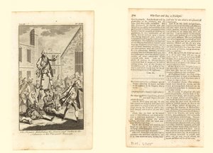 Premier rozdający chleby i ryby robotnikom w swojej winnicy, 9 maja 1772 r. autorstwa English School
