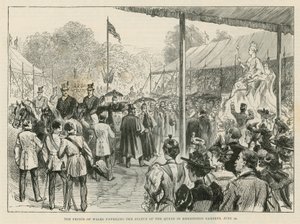 Książę Walii odsłania posąg królowej w Kensington Gardens autorstwa English School