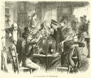 Prusacy w Wersalu, październik 1870 autorstwa English School