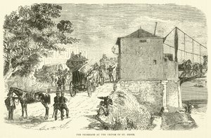 Prusacy przy moście św. Denisa, styczeń 1871 r. autorstwa English School