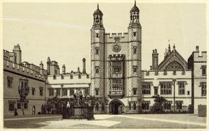 The Quadrangle, Eton College (litografia) autorstwa English School