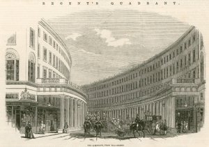 Kwadrant, Regent Street, Londyn autorstwa English School