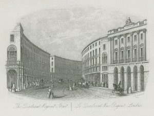 Kwadrant, Regents Street, Londyn autorstwa English School